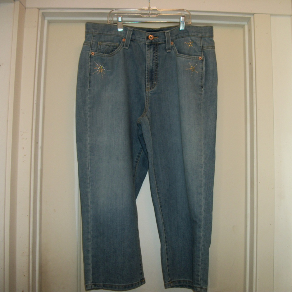 COWGIRLJEANSTAR PLUS SHORT BLING JEANS 16 W